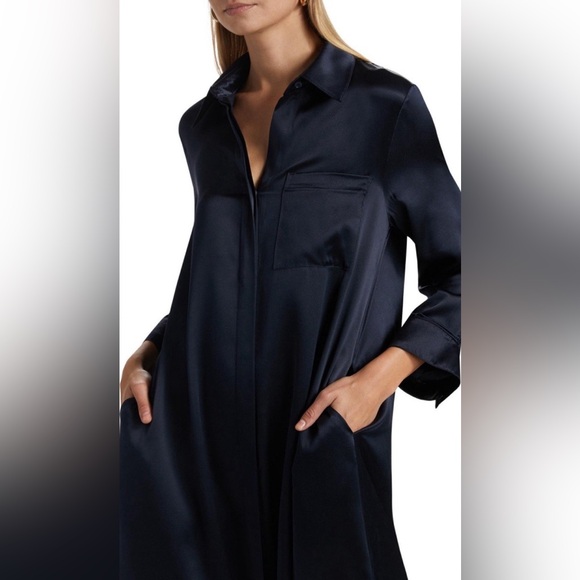 NWT $895 TWP Jennys Silk Shirtdress Maxi Dress Gown - Picture 7 of 8